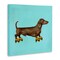 Stupell Industries Funny Dachshund On Roller Skates Canvas Wall Art